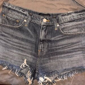 Lucky Denim Mid Rise Cut off frayed shorts